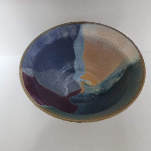 JOANN STRATAKOS Multi Colored Hand Made Bowl Excellent Condition - Picture 1 of 8